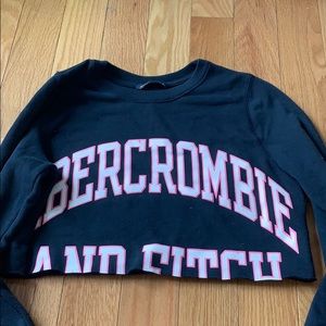 Abercrombie and fitch long sleeve crop sweater